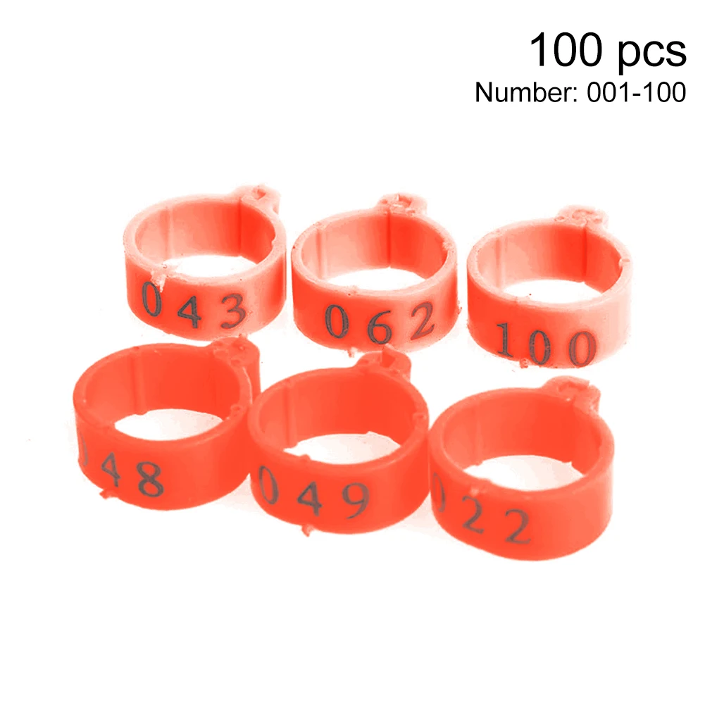 100 шт. инструмент для переноски 16 мм мини клипсы с идентификацией от 001 до кольцо