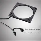 Цветной светодиодный вентилятор RGB, 120140 мм, апертура ореола для синхронного управления материнской платой