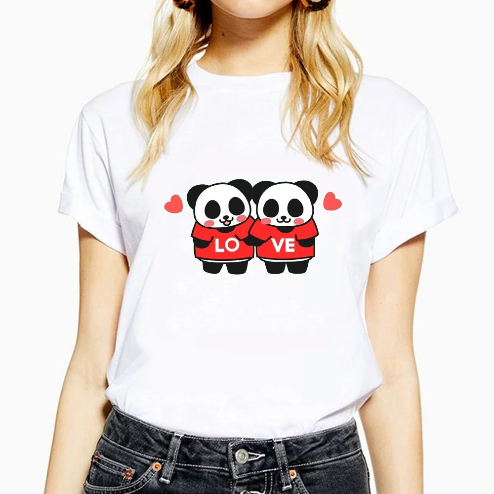 2020 летние женские футболки уличная одежда с рисунком панды топы забавные