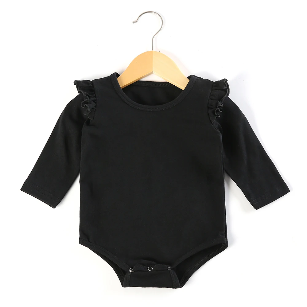 Комбинезон для новорожденных с рюшами цельнокроеный розовый комбинезон