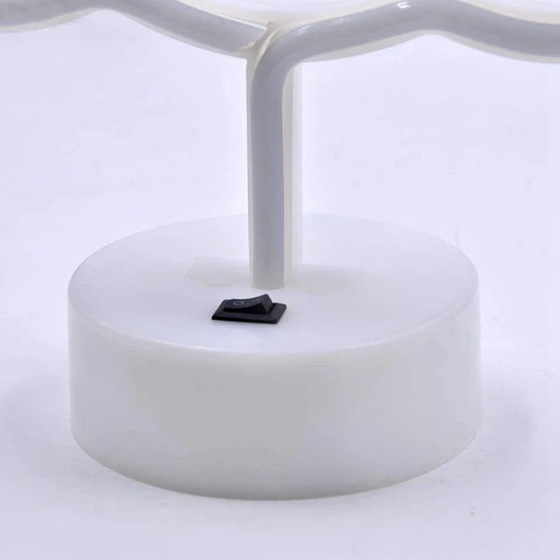 LED Warm White Neon Cloud Decoration Light Battery & USB Powered Night Party Children's Room | Освещение