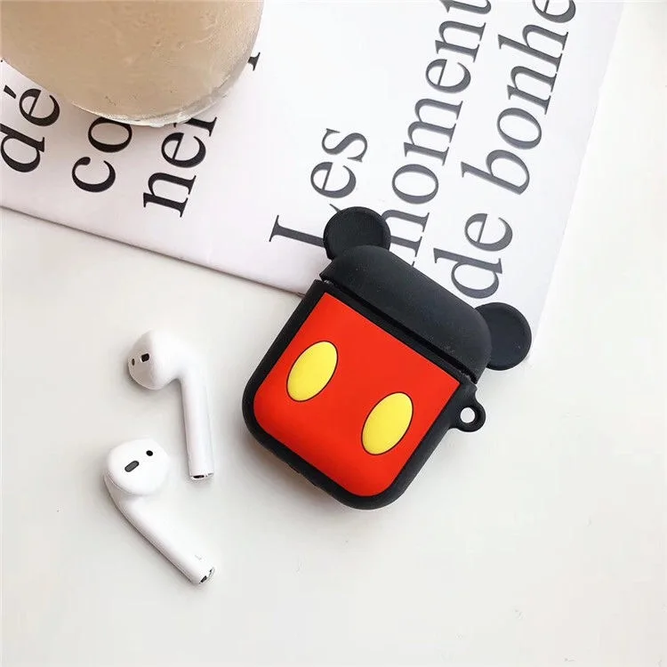 GJ0054 Милое мультяшное покрытие для наушников для Apple AirPods 2 1 Микки Bluetooth беспроводные наушники сумки коробка без лица для AirPods чехол - Цвет: GJ0054