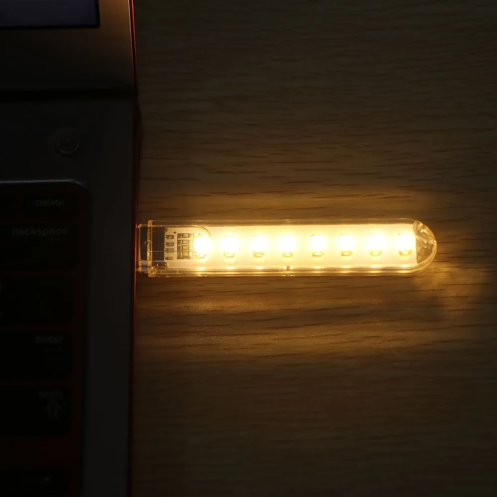 Мини USB гаджет светодиодный светильник книжный s 8 светодиодов 5730 SMD для ПК