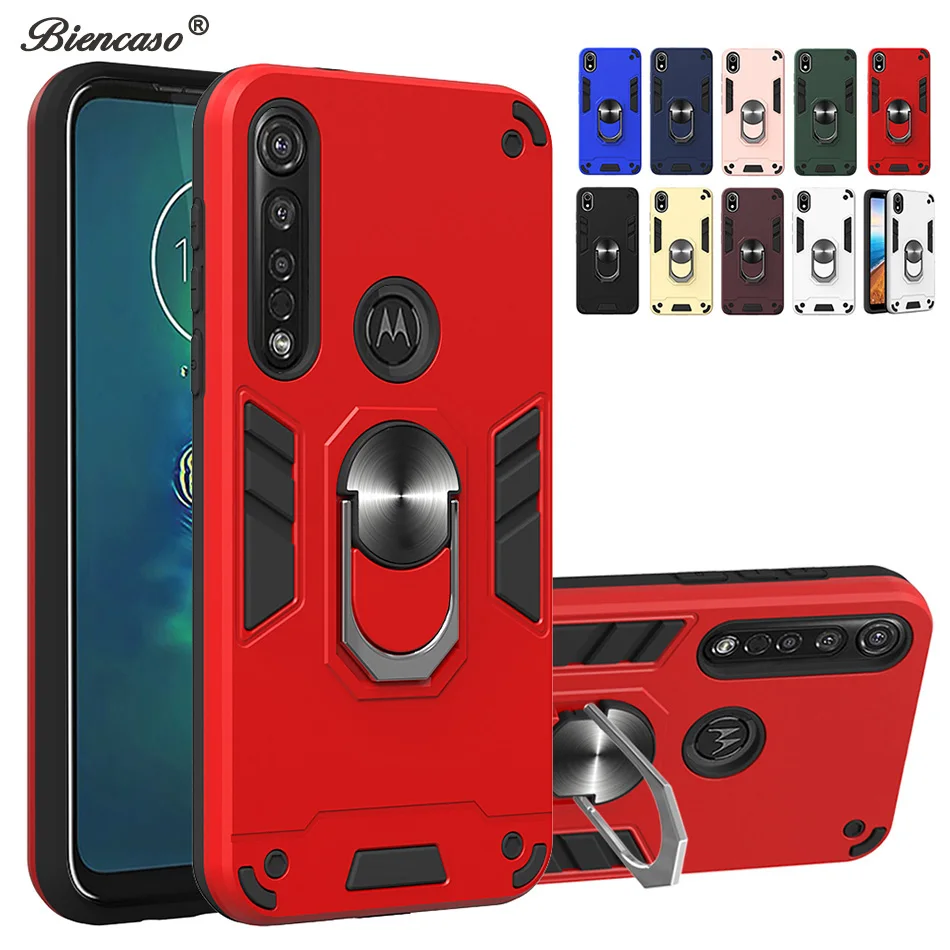 Роскошный чехол 2 в 1 для Motorola P40 Power One Marco Moto E5 G6 Play G8 Plus телефона iPhone 11 Pro Max с кольцом