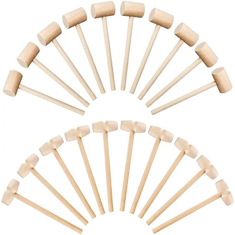 Новые 10 100 штук Мини деревянные шарики для молотка игрушечная камбала Замена
