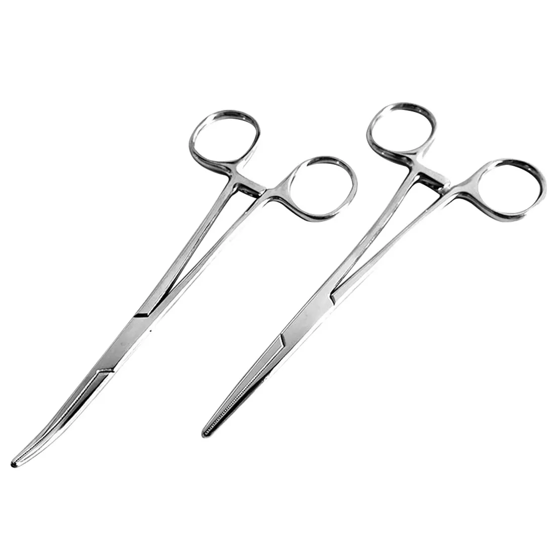 

Curved/ Straight Tip Hemostatic Forceps Pet Hair Clamp Fishing Locking Pliers Epilation Tools 12.5cm Hand Tools Stainless Steel