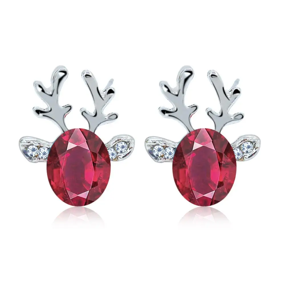 Симпатичные серьги в виде животных крошечные гвоздики из нержавеющей стали