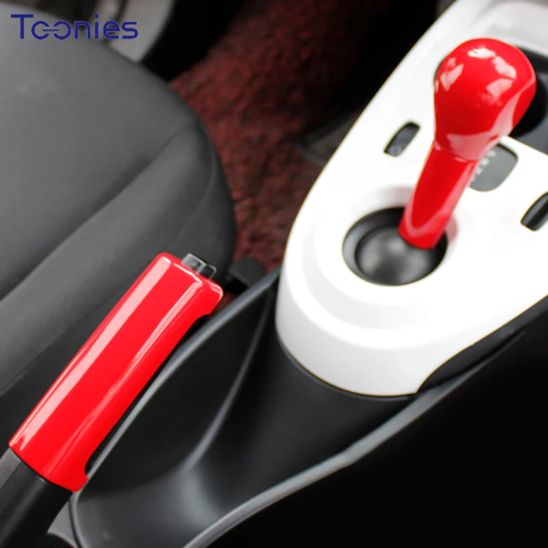 

Car gear lever handbrake decorative cover For Mercedes Smart 453 Fortwo Forfour Interior Parking handle Decoration Accessories