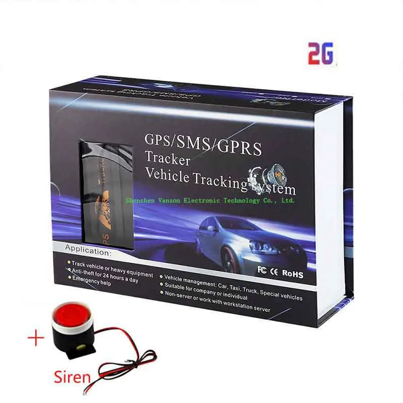 2G with siren 3g COBAN gps 103B GSM/GPRS/gps Авто Автомобиль TK103B трекер устройство слежения с дистанционным управлением Противоугонная Автомобильная сигнализация - Цвет: 2G with siren