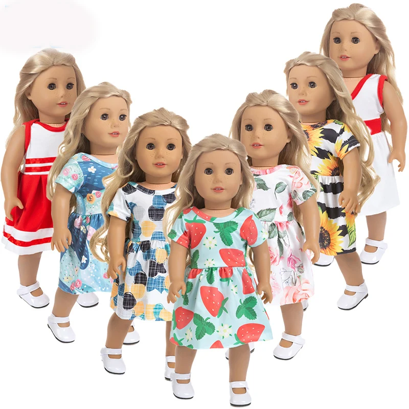Костюм с платьем свежести одежда подходит для американской девочки кукла 18