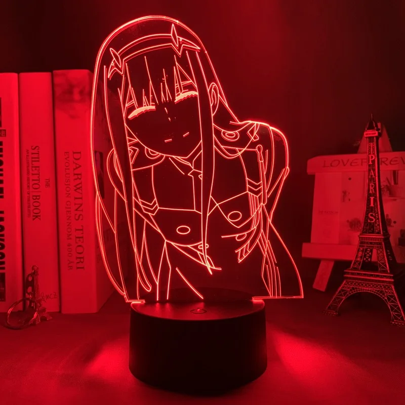 

Led Night Light Zero Two Figure Table 3d Lamp for Bed Room Decor Light Anime Waifu Gift Darling In The Franxx Zero Two Lamp