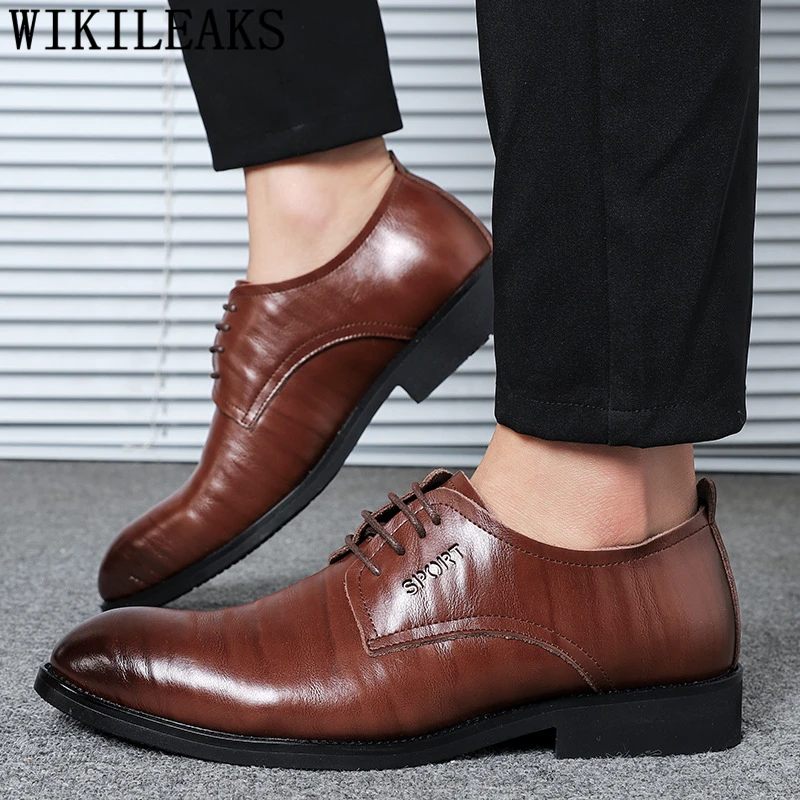 

Mens Formal Shoes Genuine Leather Oxford Shoes For Men Italian Business Shoes Chaussure Classique Homme Scarpe Uomo Eleganti