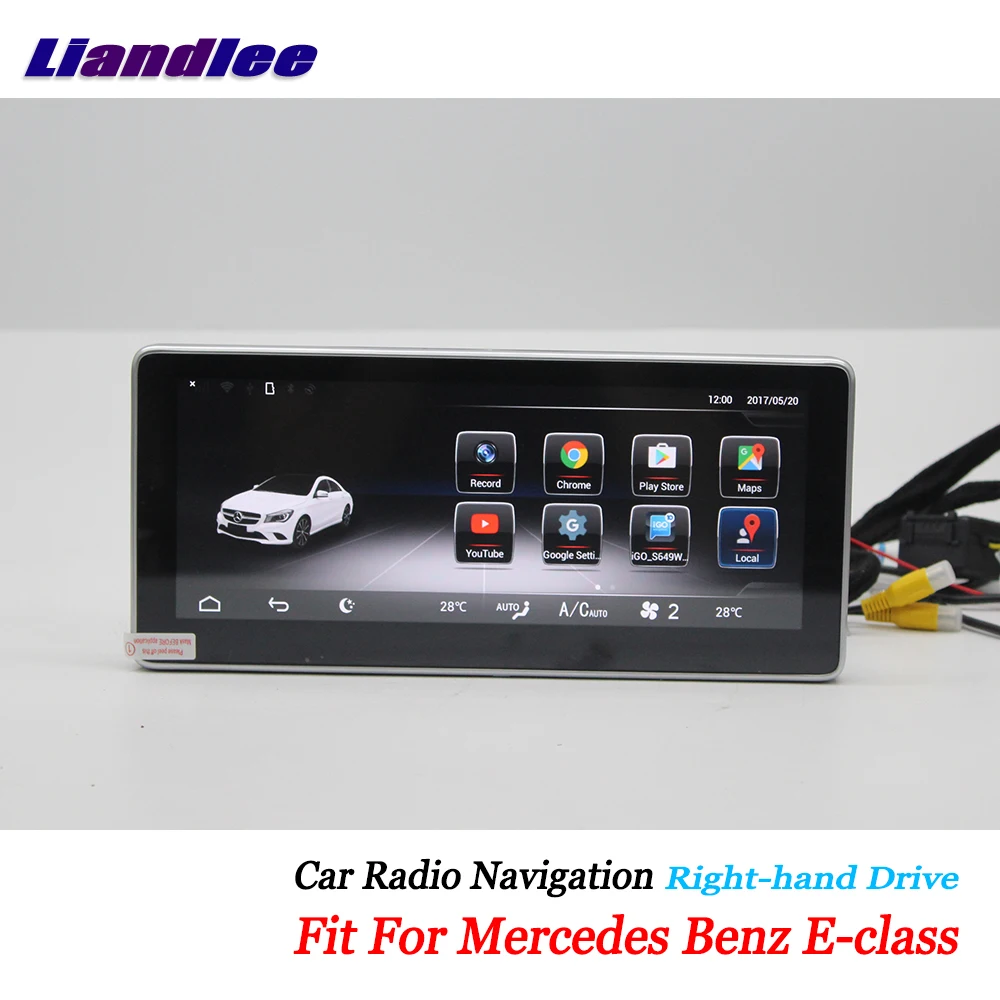 Автомобильный мультимедийный плеер Liandlee Android для Mercedes Benz E Class W212 C207 2010 ~ 2017 радио CD