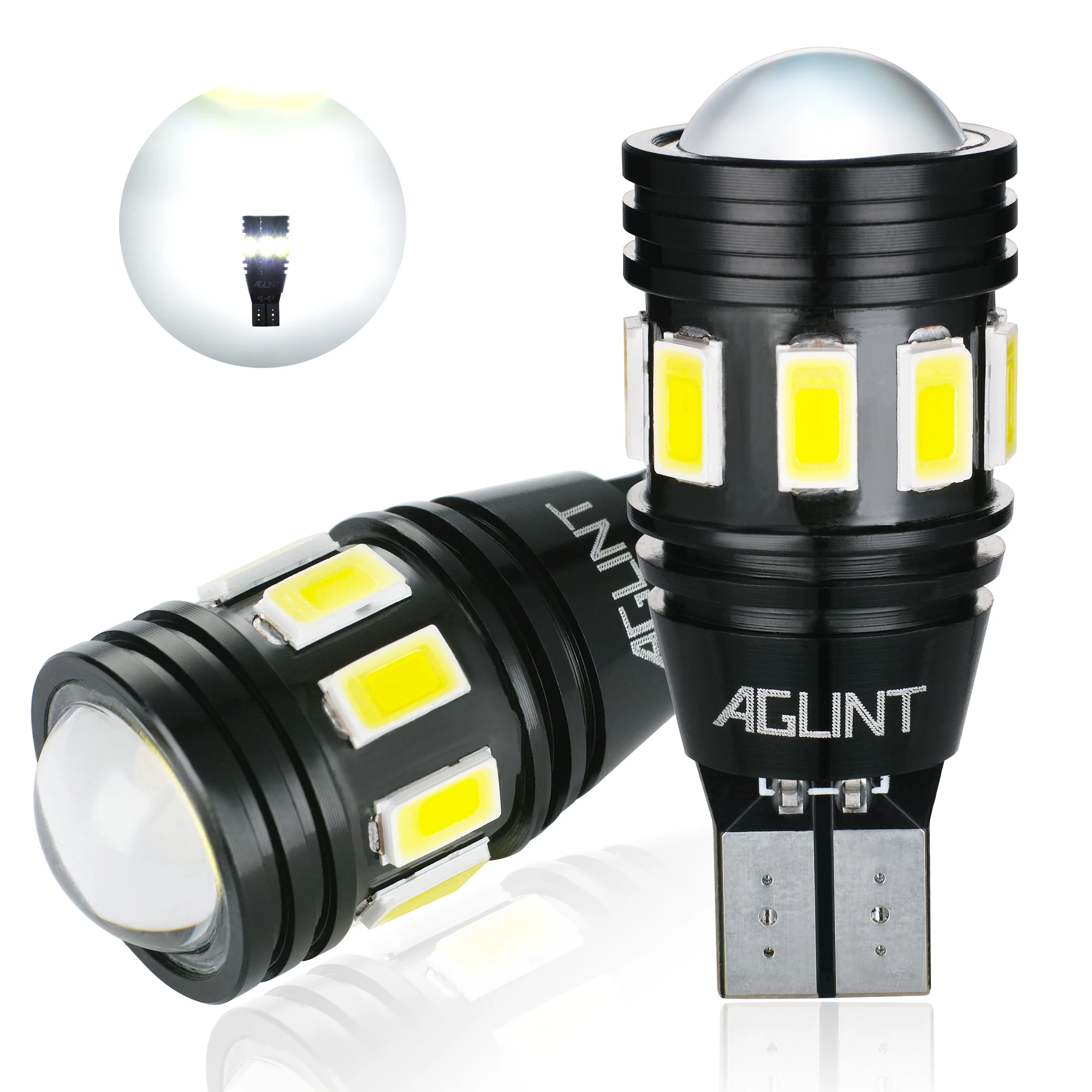 AGLINT 2 шт. T15 W16W 912 921 светодиодный светильник CANBUS без ошибок 5630 3030 SMD для автомобиля