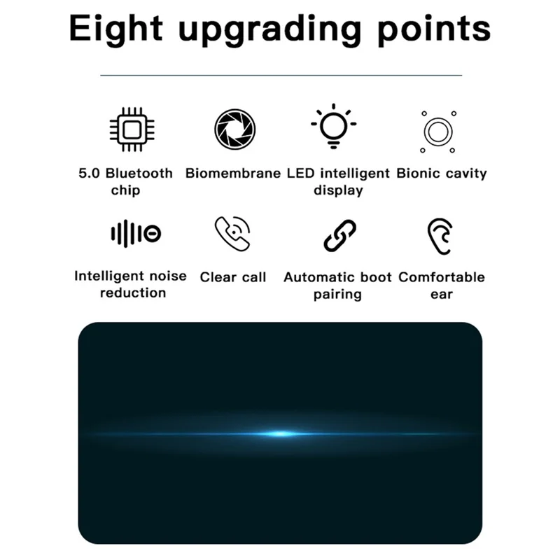 

TWS V5.0 Bluetooth Wireless Headphones Microphones Sports Music TWS Bluetooth Earphones Noise Cancelling Earbuds Headsets Phone