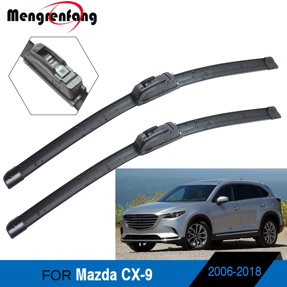 Щетки стеклоочистителя переднего лобового стекла для Mazda CX-9 CX9 мягкий резиновый