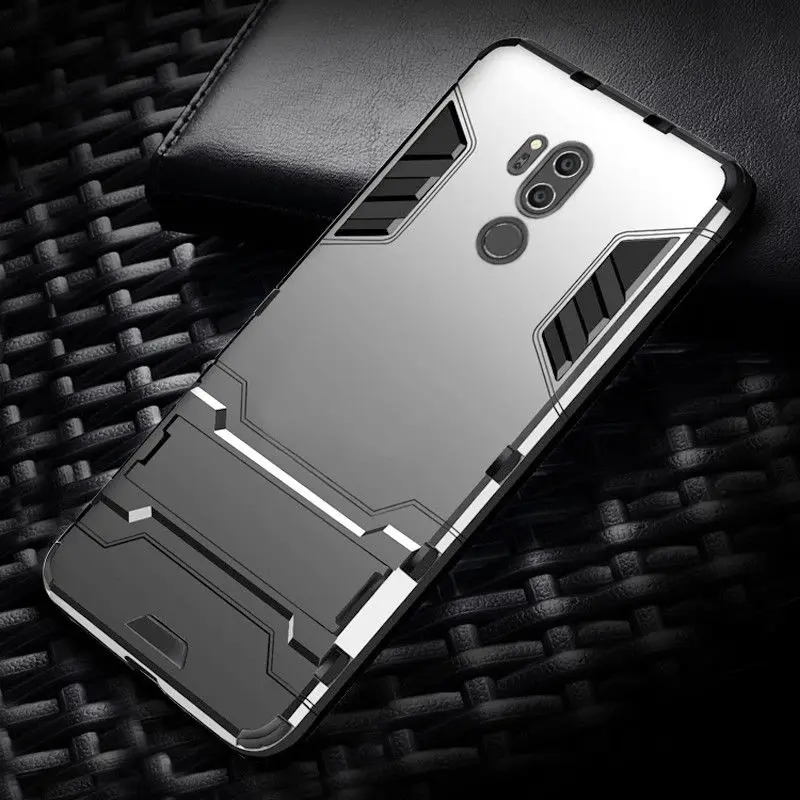 Гибридный бронированный чехол с подставкой и подставкой для LG V30 Q6, мягкий ТПУ+ Жесткий ПК ударопрочный чехол для iPhone 11 XS MAX XR для huawei