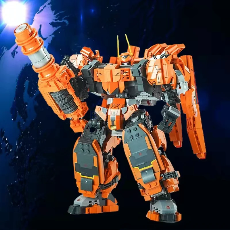 Креативные фигурки Sluban MOC Mecha робот-воин строительные блоки сборка сделай сам