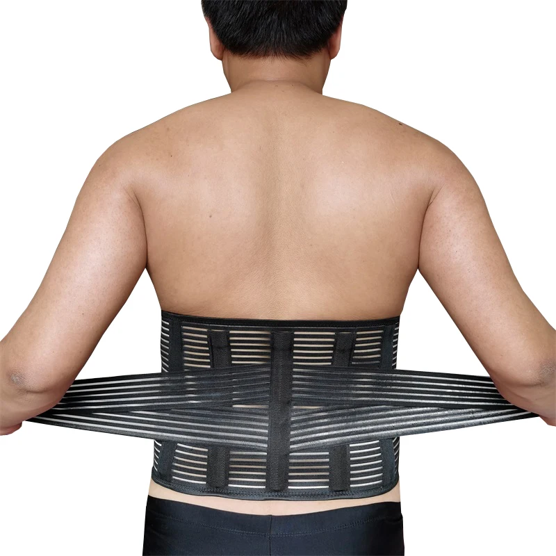 

Orthopedic Men Women Posture Corrector Lumbar Support Back Brace Magnetic Widen Waist Support Belt Steel Bone B13