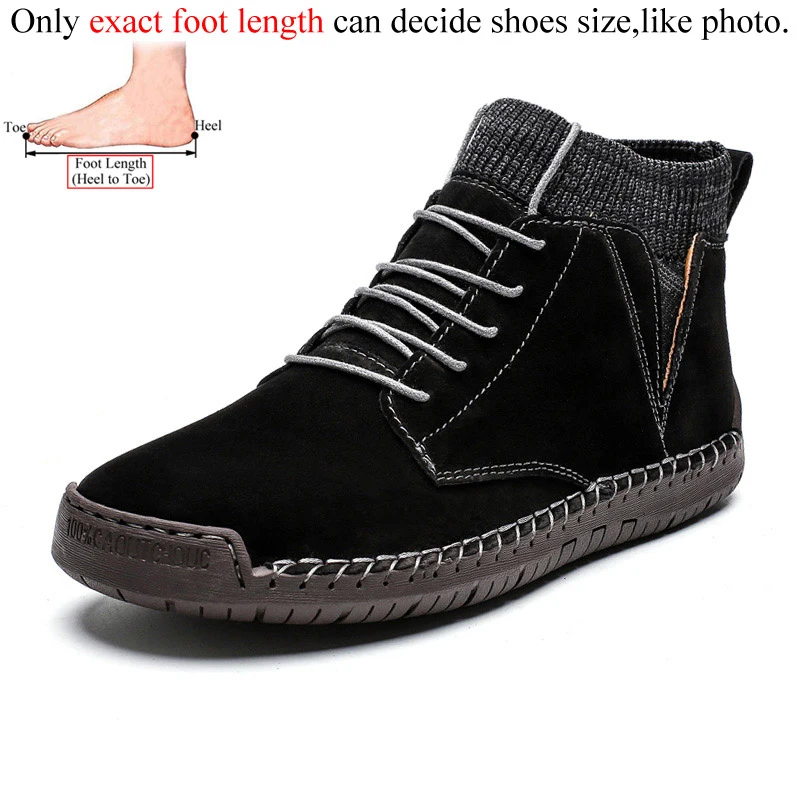 Black(no fur) Зимние кожаные повседневные мужские ботинки; Botines Hombre Botas Masculina Bot Erkek Buty Zimowe Stivaletti Uomo; плюшевый мех - Цвет: Black(no fur)