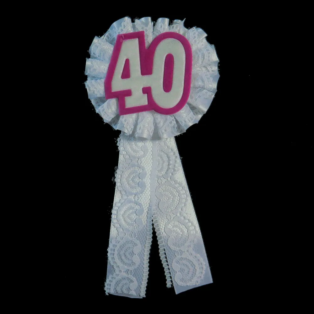 

2021 New design Birthday elegant lace brooch anniversary funny ceremony celeration button adult birthday girl party favors