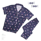 Пижамы Короткие + длинные в японском стиле короткие женские хлопковые брюки с коротким рукавом женские костюмы Симпатичные пижамные комплекты для дома