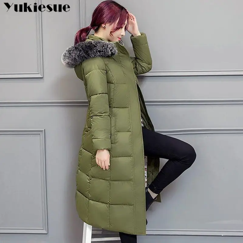 Женская длинная куртка из искусственного меха свободная повседневная Толстая