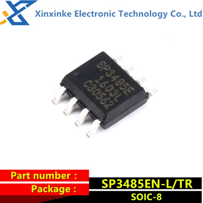

SP3485EN-L/TR SOIC-8 RS-422/RS-485 Interface IC 3.3V LoPwr Half-Dup RS485w/10Mbps Data Transceiver chip New original genuine