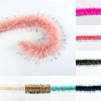 1m faux raccoon fur ribbon tapes diy apparel sewing fluffy trim trimming fabric decoration sewing costume collar hat accessories
