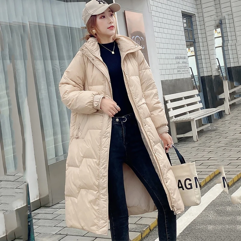 

New womens Matte Down cotton Jacket Long Winter Jackets coat High quality Warm Down Jackets Casual Parka Overcoat Chaqueta Mujer