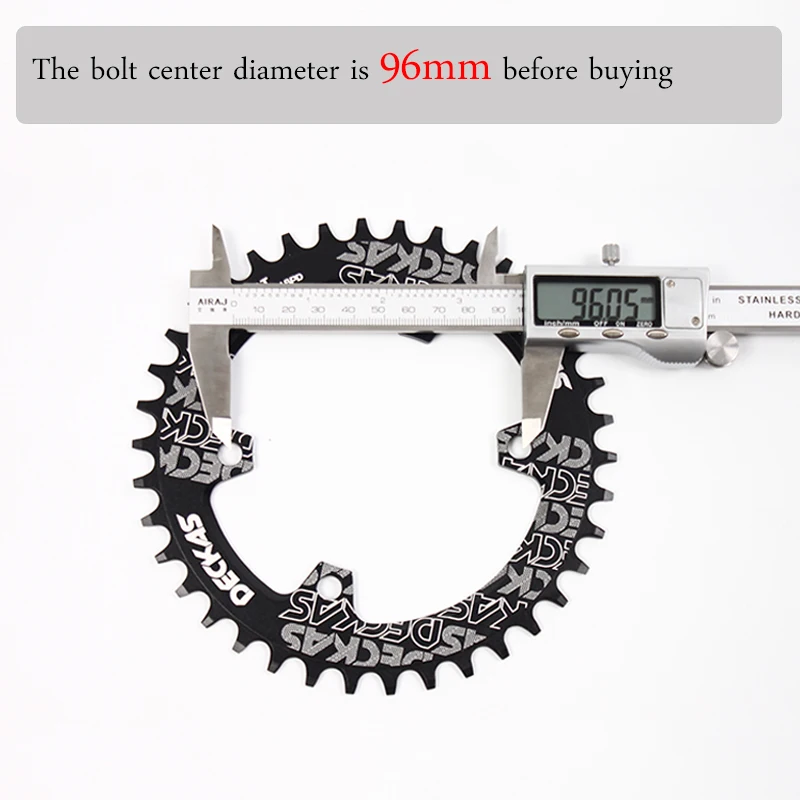 DECKAS 96 BCDS Chainring Bicycle Narrow Wide Chain Ring Mountain Bike Chainwheel Round Oval 32T 34T 36T 38T MTB Accessories | Спорт и