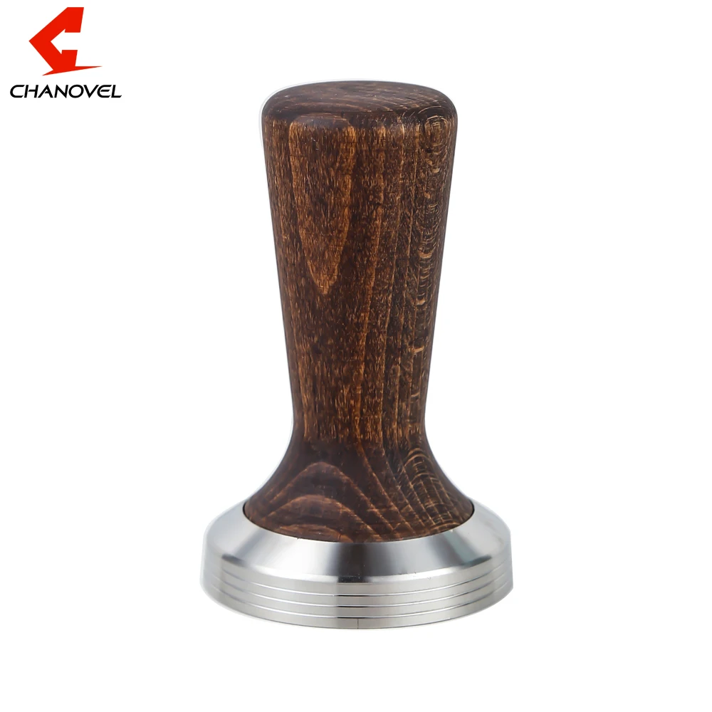 Кофейный порошок из нержавеющей стали 304 с деревянной ручкой черный орех 58 мм |