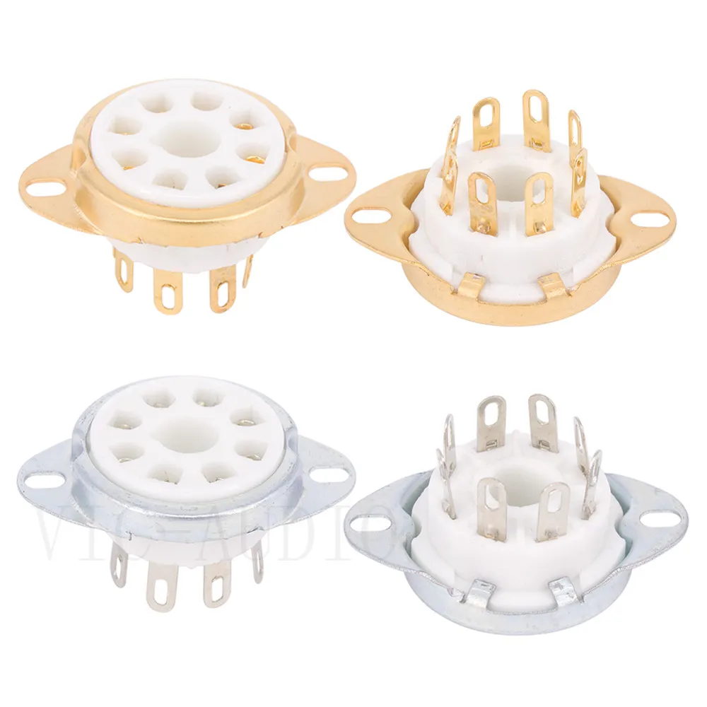 10 шт. 8 контактов трубка с большим отверстием керамическая основа для KT88 KT66 EL34 6SN7