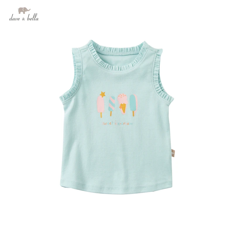 

DBZ18148 нижнее белье в стиле бренда dave bella/летнее платье для маленьких девочек, милая Футболка с принтом персонажей из мультфильмов, Детские то...