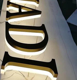 Винтажное полированное зеркало из нержавеющей стали с буквенным принтом