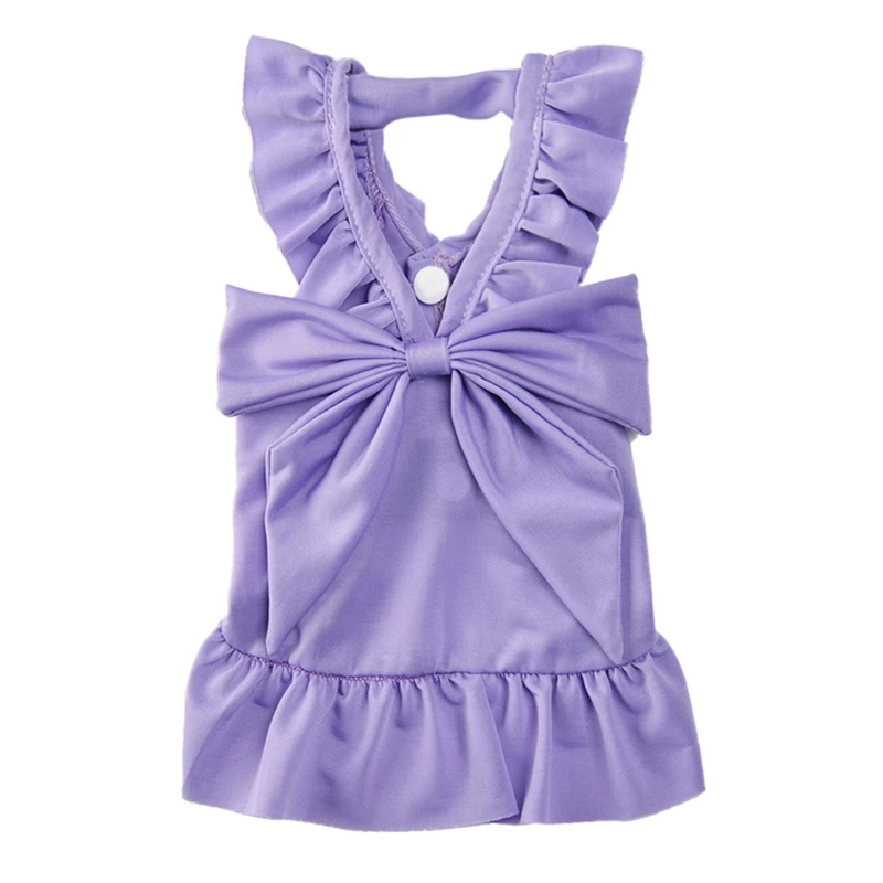 Летний дышащий костюм для домашних животных полиэстер бант без рукавов слинг