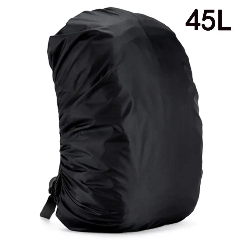 black 45 35/45L Регулируемый Водонепроницаемый рюкзак дождевик Сумка Чехол защиты в стиле милитари мешок для кемпинга на открытом воздухе Пеший Туризм - Цвет: black 45