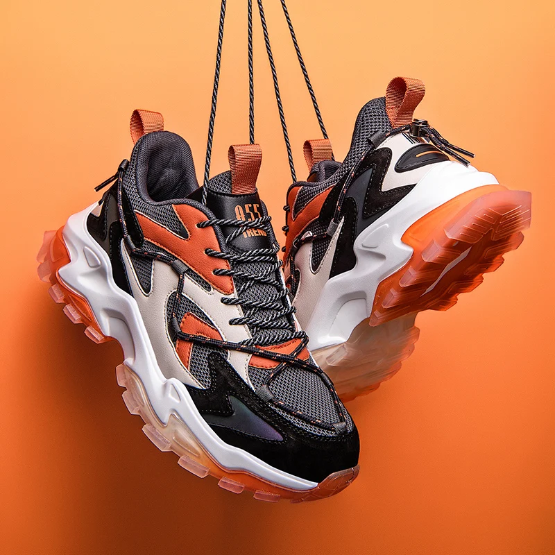 

2020 Autumn New Fashion Comfortable Lace-Up Running Chunky Sneakers Outdoor Walking Footwear Breathable Comfortable Sports Shoes
