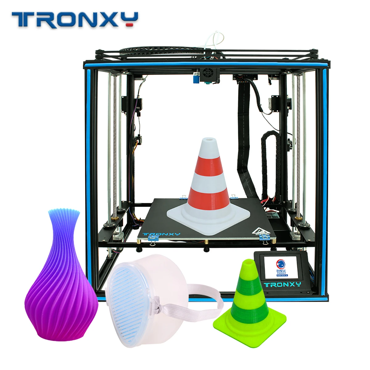 

Tronxy X5SA-2E высокая точность, большой размер печати с цветным сенсорным экраном 3,5 дюйма, обнаружение нити, автоматическое выравнивание, 3D печа...