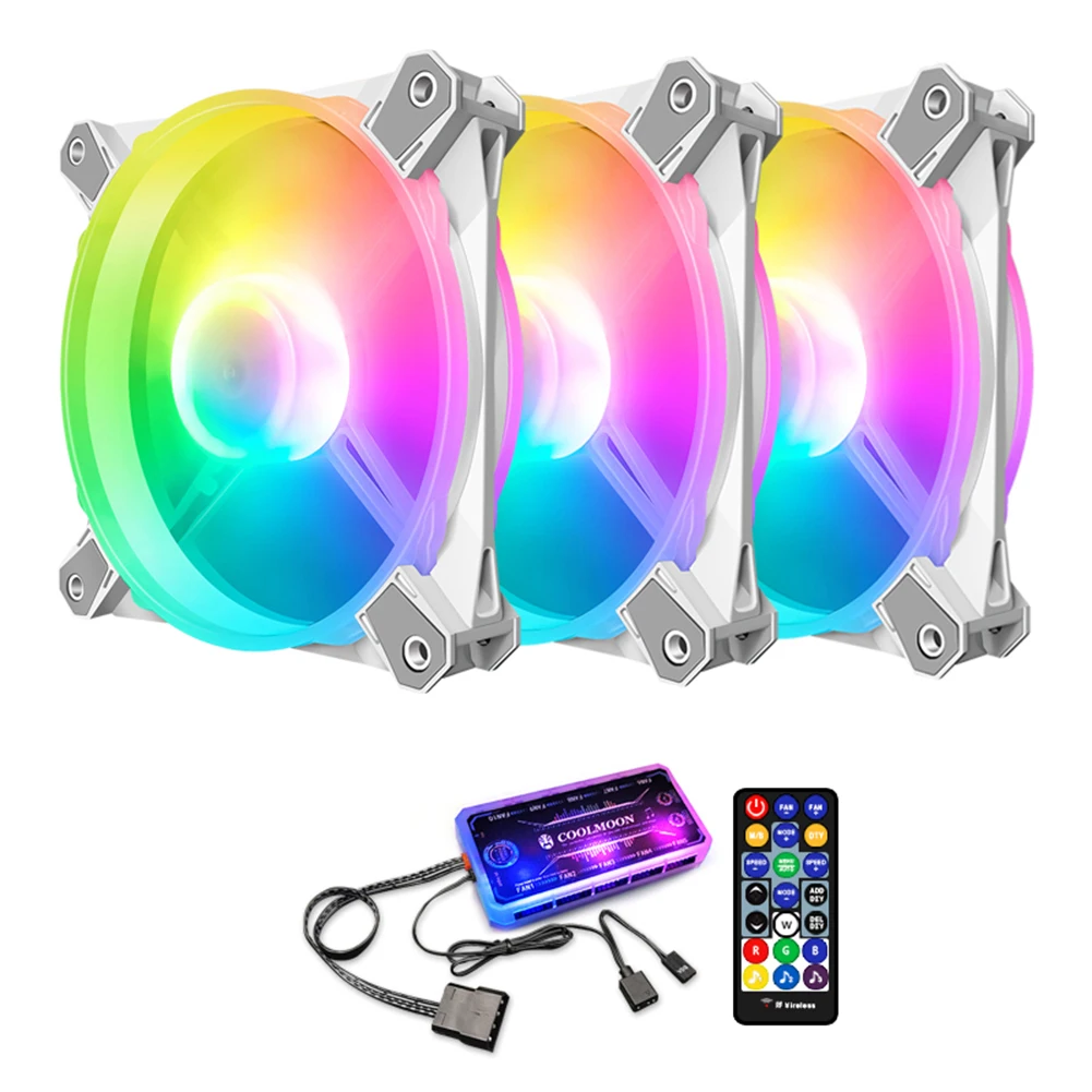 

Бесшумный кулер шасси, гидравлические подшипники RGB, чехол для компьютера, охлаждающий вентилятор, охлаждающий вентилятор, радиатор, радиат...