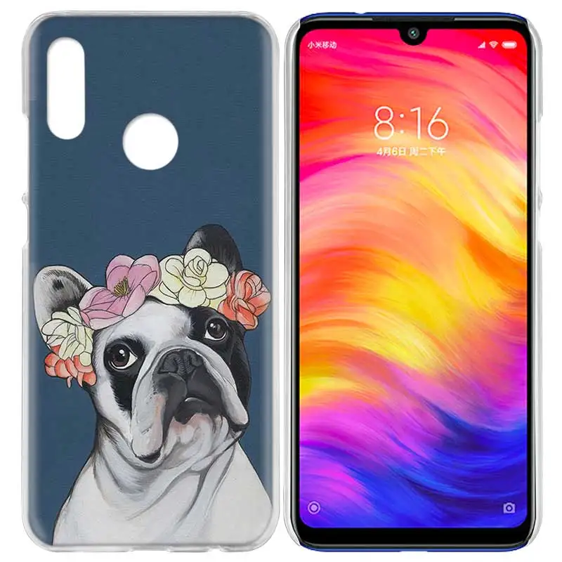 Чехол для Xiaomi Redmi Note 7 7A фотоаппаратов моментальной печати 7S 6 6A 5 Y3 K20 mi 8 до 9 лет CC9 CC9E A1 A2 A3 играть F1 Lite рro плюс французское кружево ткань собака породы Бульдог