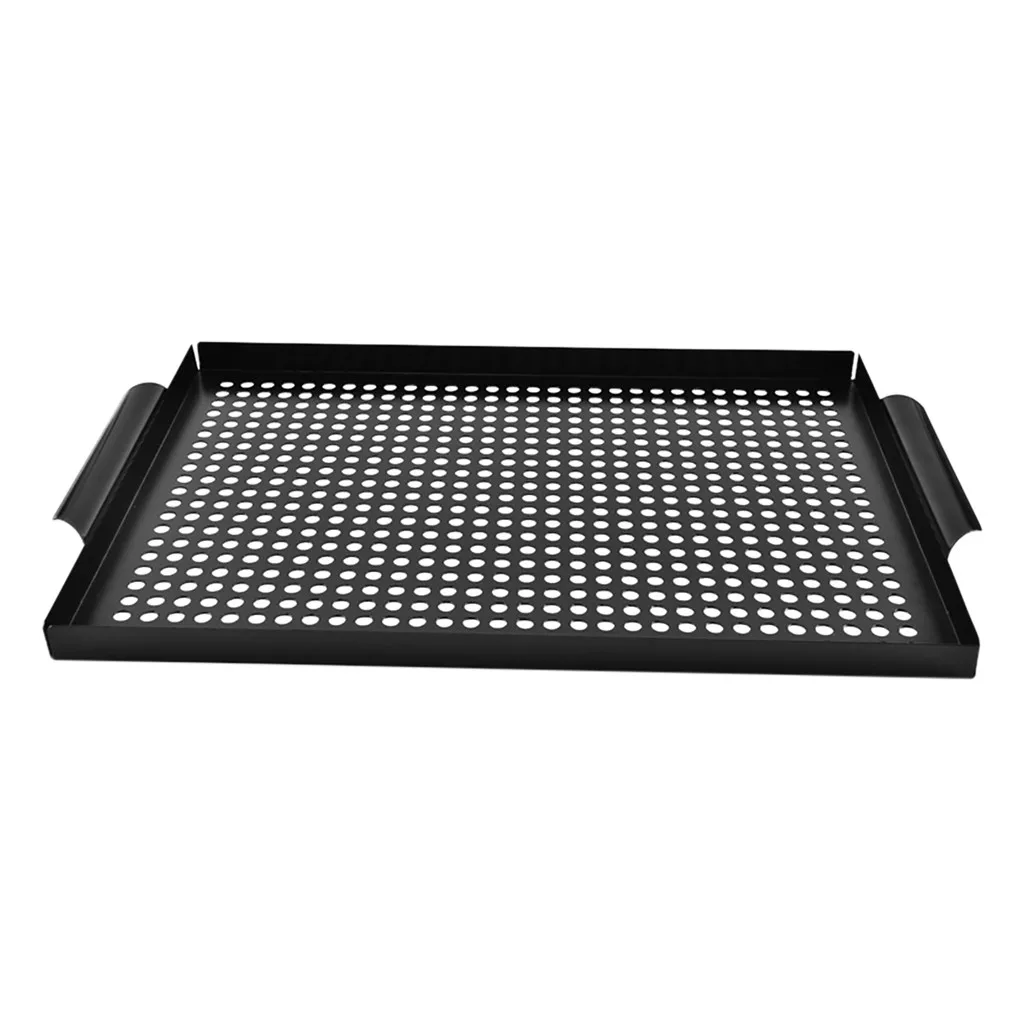

BBQ Pan Frying Pan Nonstick Outdoor BBQ Pan 46.5cm x31cmx2.5cm Reusable Cooking Teppanyaki Kitchen Tools