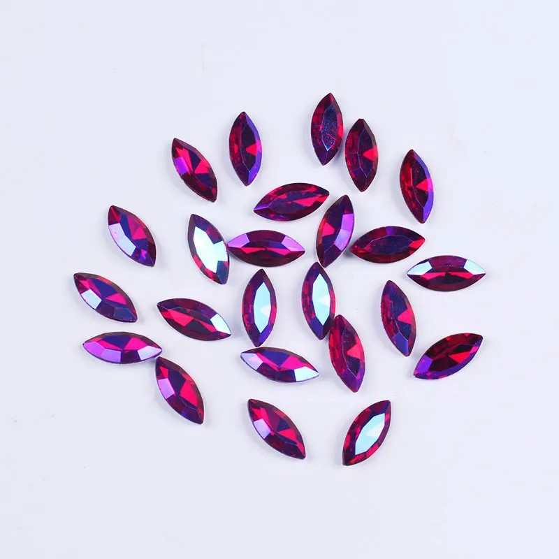 Pulaqi Pointback прозрачного хрусталя овальной формы не горячая фиксация стразы для