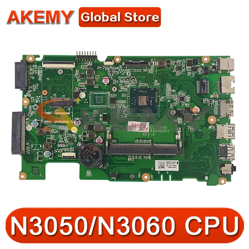 

For Acer Aspire ES1-431 Laptop Motherboard DAZ8ADMB6D0 With Intel N3050/N3060 CPU DDR3 100% Working NBMZC11005 NB.MZC11.005