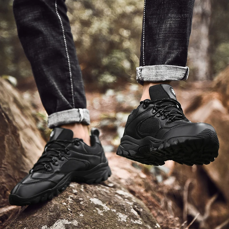 

Nine o'clock Hot-sale Men Hiking Shoes Outdoor Quality Climbing Breathable Male Shoes Trekking Anti-skid Wear-resisting Sneakers