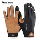 Велосипедные перчатки полный палец дорога Ездовые перчатки, светильник анти-скольжения амортизирующие перчатки для Для мужчин и Для женщин Для мужчин