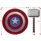 Mjolnir аксессуары к костюму для Косплей Hammer Super hero Endgame, оружие, реквизит для карнавала вечерние, Хэллоуин
