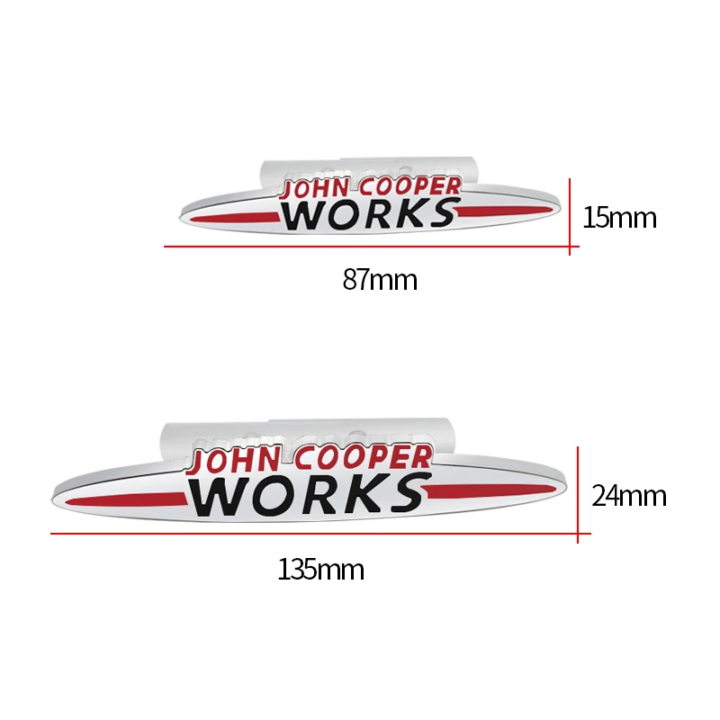 Значок для багажника автомобиля боковая наклейка JCW эмблема решетки радиатора Mini
