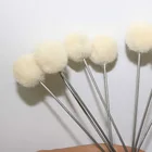 20 шт., кисточки для окрашивания кожи, с металлической ручкой