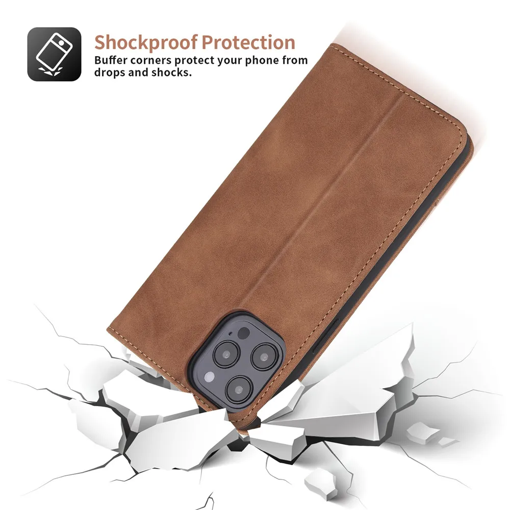 luxury pu leather flip wallet phone case for iphone 13 12 mini 11 pro xs max xr x 8 7 6 6s plus se 2020 magnetic skin bags cover free global shipping